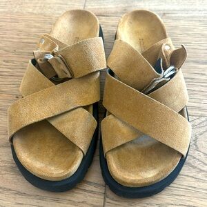 Pierre Hardy suede sandals never worn